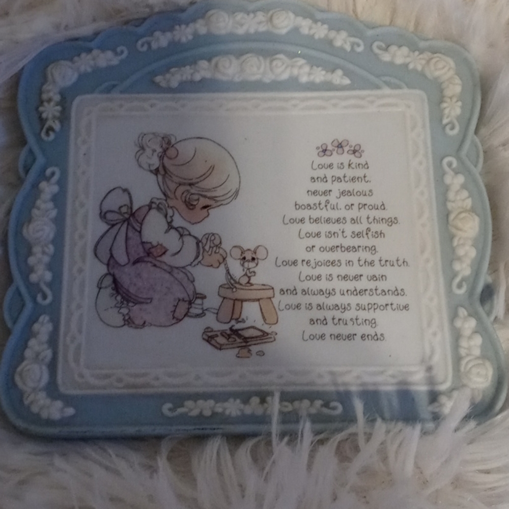 Precious Moments porcelain wall plate